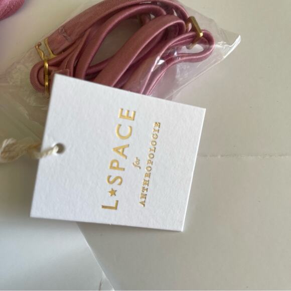 Anthropologie X L*Space  Swim Top Jasper Strapless Top Shiny Pink - Picture 7 of 14